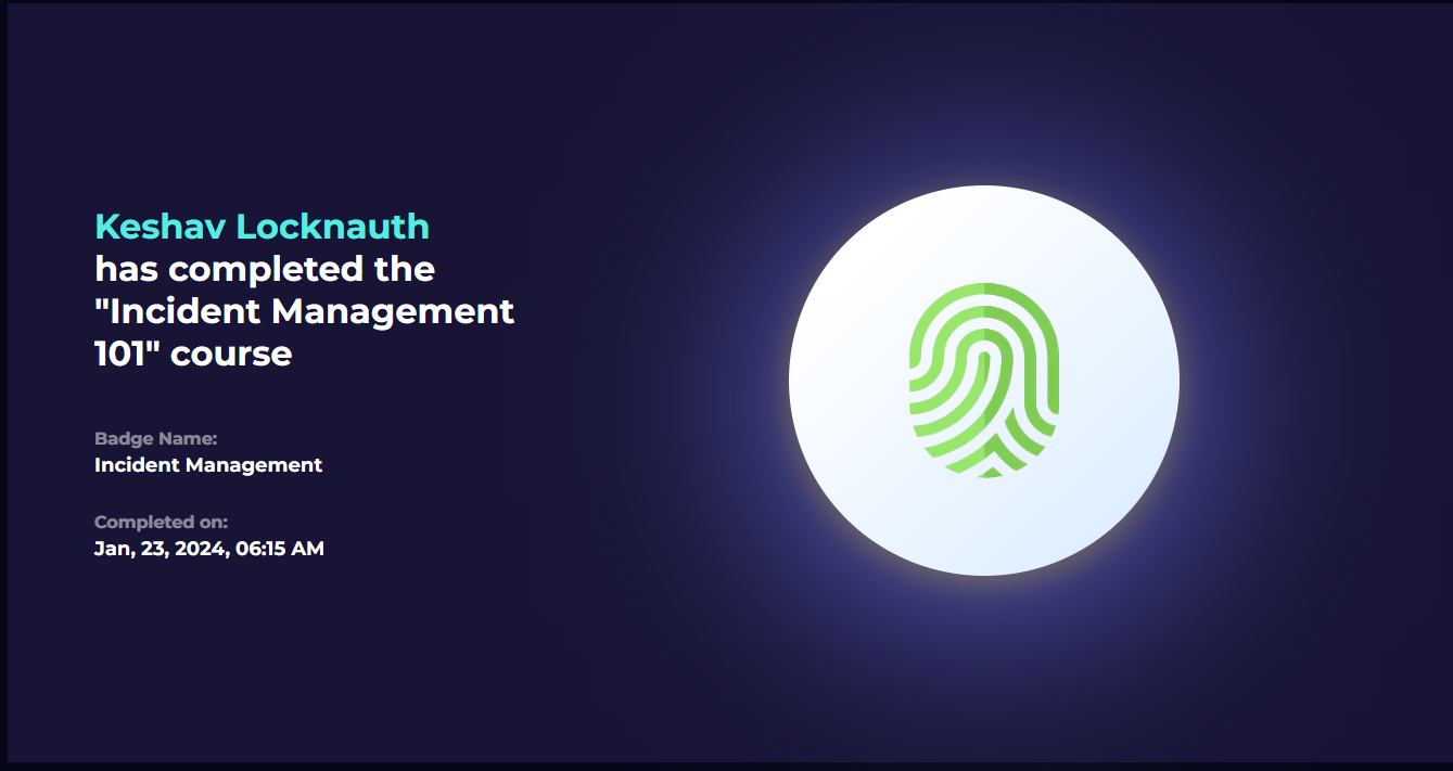 LetsDefend Incident Management badge