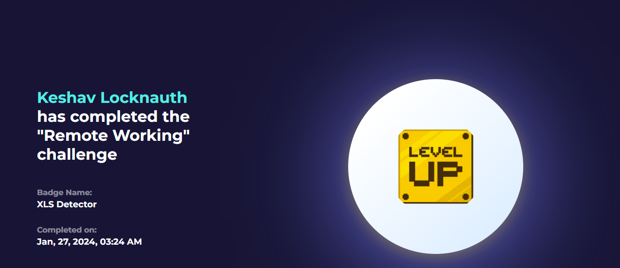 LetsDefend XLS Detector badge